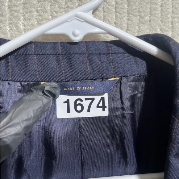 Vintage USA Brooks Brothers 1818 Mens Sz 40 Twill Blazer Jacket Sport Coat Italy - Picture 3 of 10